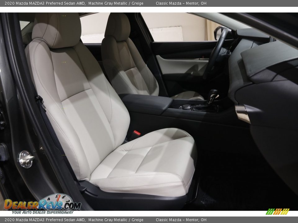 2020 Mazda MAZDA3 Preferred Sedan AWD Machine Gray Metallic / Greige Photo #15