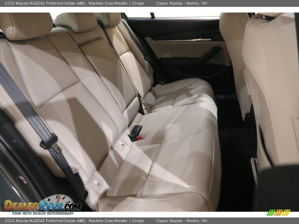 2020 Mazda MAZDA3 Preferred Sedan AWD Machine Gray Metallic / Greige Photo #16