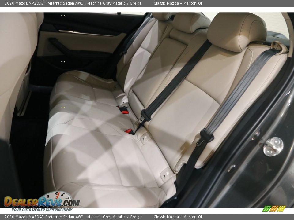 2020 Mazda MAZDA3 Preferred Sedan AWD Machine Gray Metallic / Greige Photo #17