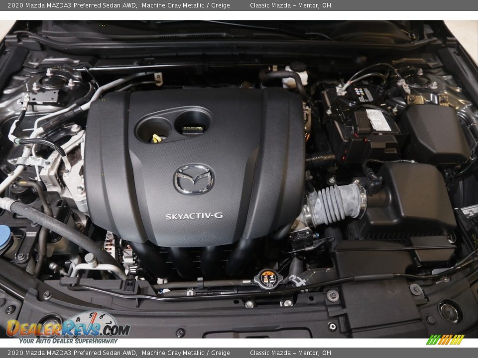 2020 Mazda MAZDA3 Preferred Sedan AWD Machine Gray Metallic / Greige Photo #19
