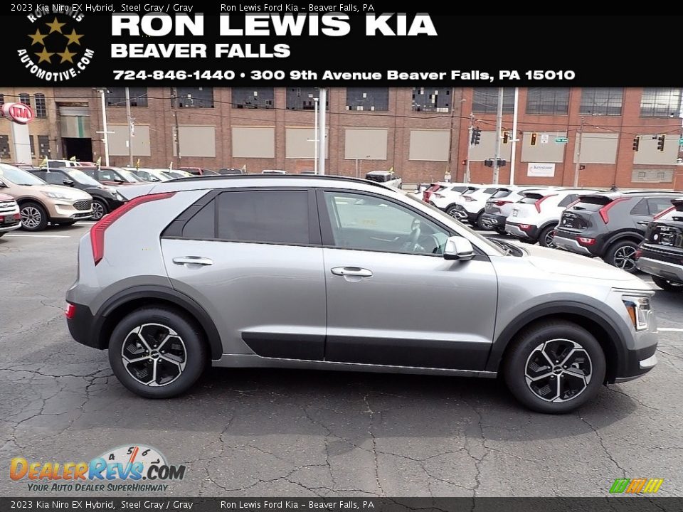 2023 Kia Niro EX Hybrid Steel Gray / Gray Photo #1