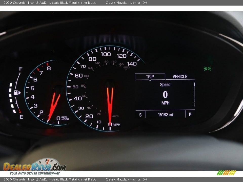 2020 Chevrolet Trax LS AWD Mosaic Black Metallic / Jet Black Photo #8