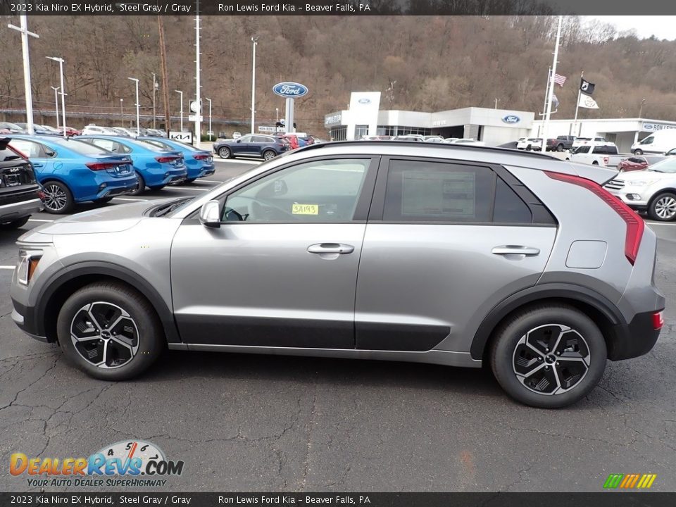 Steel Gray 2023 Kia Niro EX Hybrid Photo #5