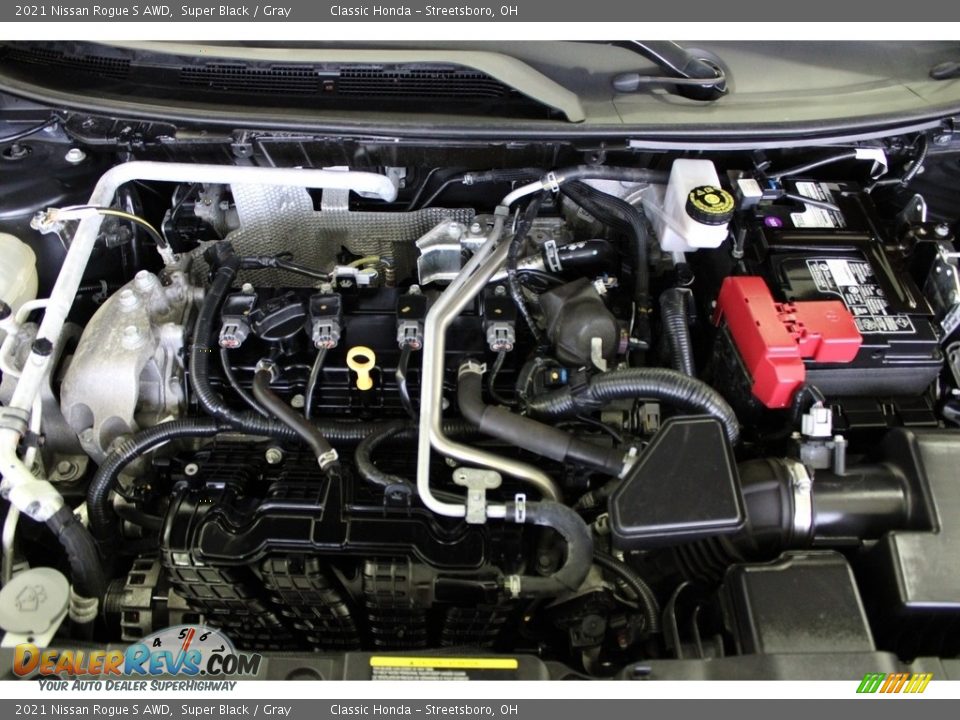 2021 Nissan Rogue S AWD Super Black / Gray Photo #3