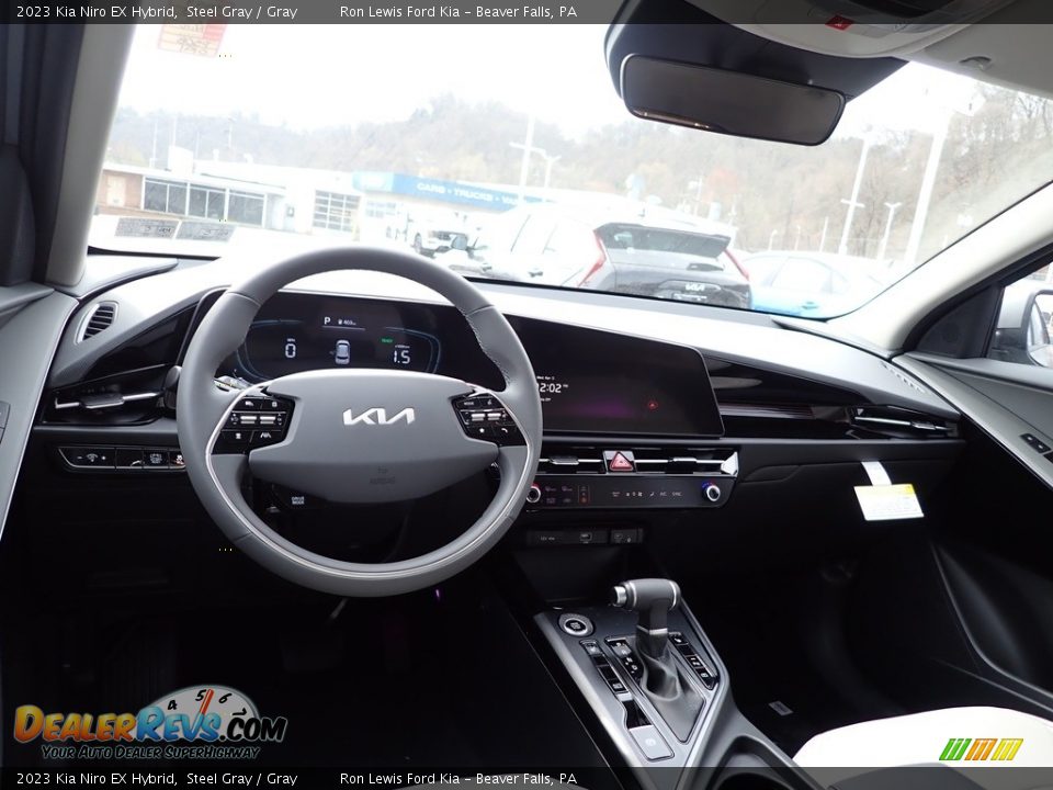 2023 Kia Niro EX Hybrid Steel Gray / Gray Photo #13
