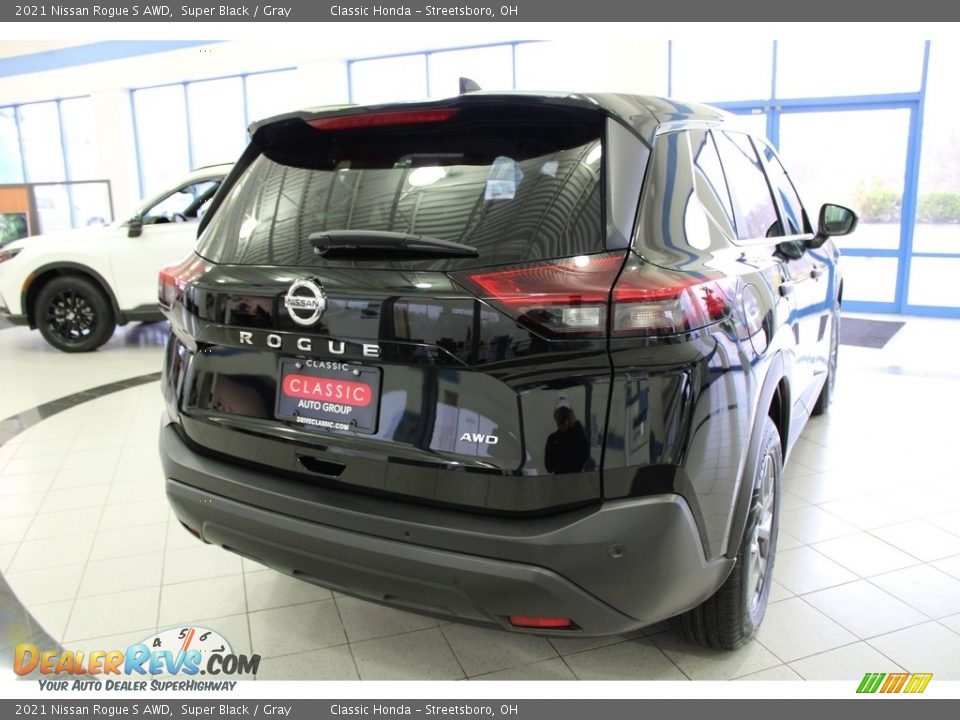 2021 Nissan Rogue S AWD Super Black / Gray Photo #8