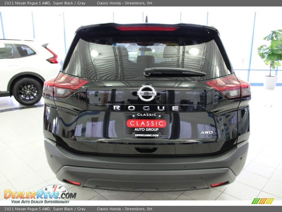 2021 Nissan Rogue S AWD Super Black / Gray Photo #9