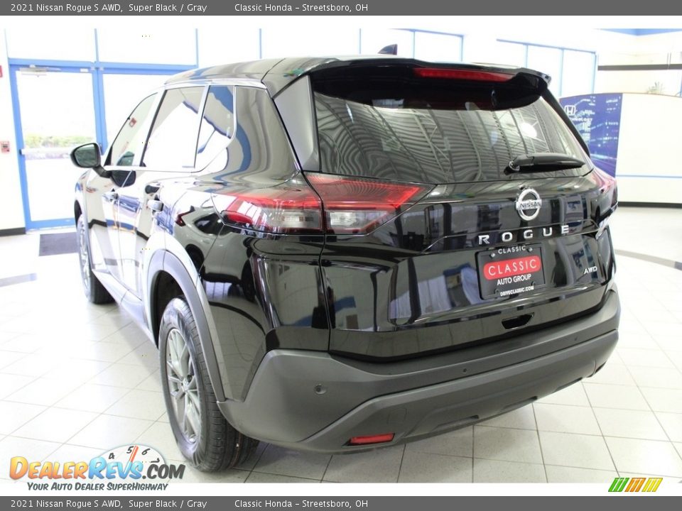 2021 Nissan Rogue S AWD Super Black / Gray Photo #11