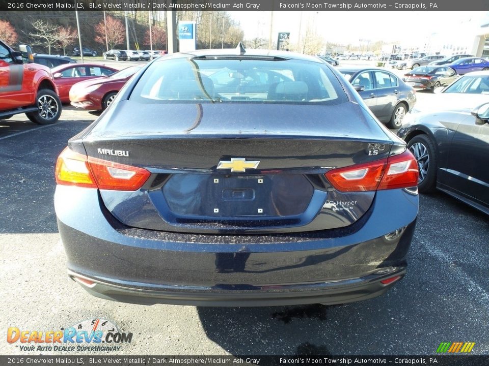 2016 Chevrolet Malibu LS Blue Velvet Metallic / Dark Atmosphere/Medium Ash Gray Photo #3