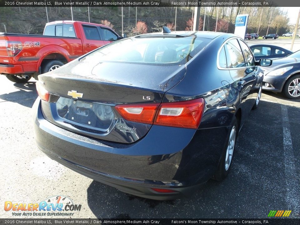 2016 Chevrolet Malibu LS Blue Velvet Metallic / Dark Atmosphere/Medium Ash Gray Photo #4