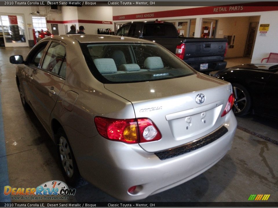 2010 Toyota Corolla LE Desert Sand Metallic / Bisque Photo #2