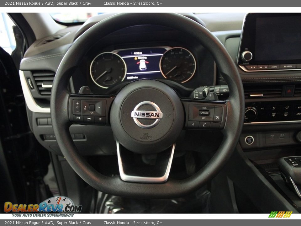 2021 Nissan Rogue S AWD Steering Wheel Photo #19