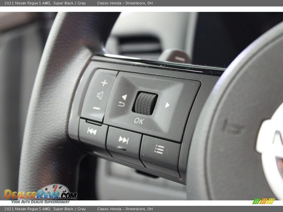 2021 Nissan Rogue S AWD Steering Wheel Photo #20
