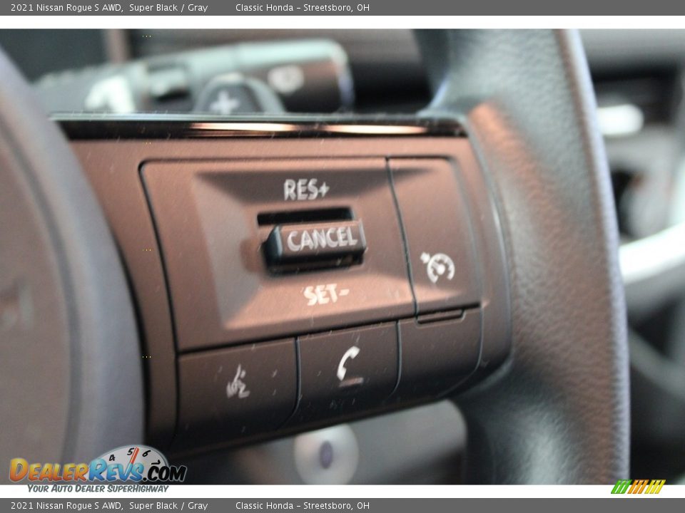 2021 Nissan Rogue S AWD Super Black / Gray Photo #21