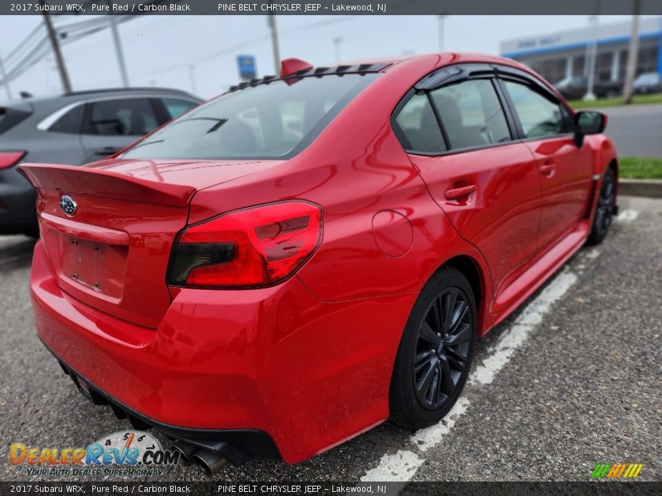 2017 Subaru WRX Pure Red / Carbon Black Photo #6