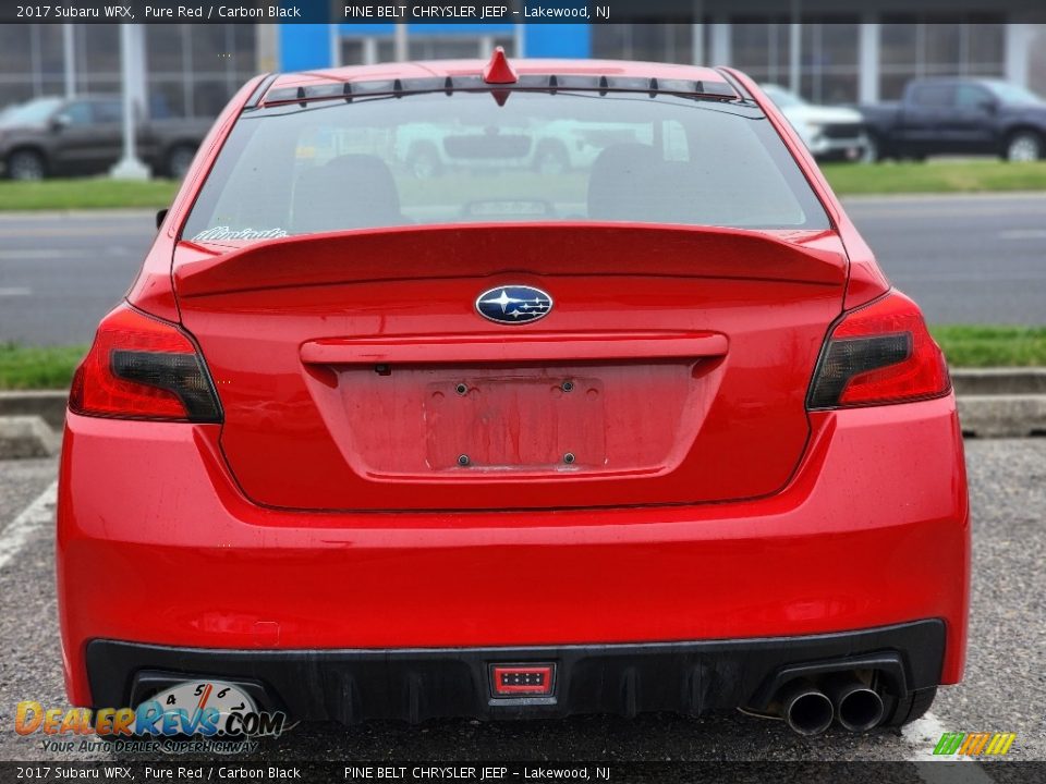 2017 Subaru WRX Pure Red / Carbon Black Photo #7
