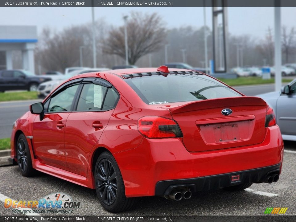 2017 Subaru WRX Pure Red / Carbon Black Photo #8