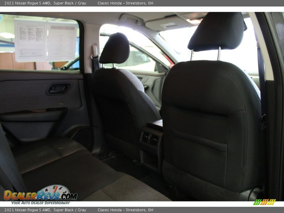 2021 Nissan Rogue S AWD Super Black / Gray Photo #34