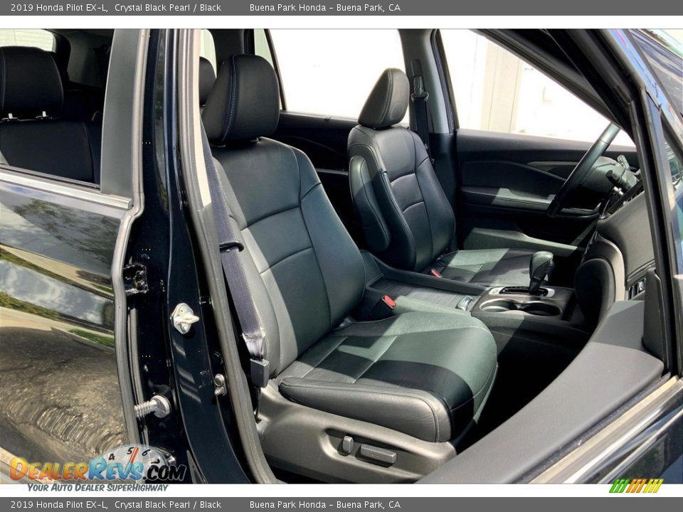 2019 Honda Pilot EX-L Crystal Black Pearl / Black Photo #6