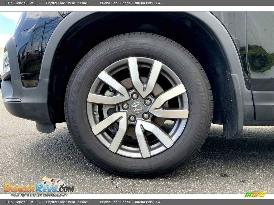 2019 Honda Pilot EX-L Crystal Black Pearl / Black Photo #8