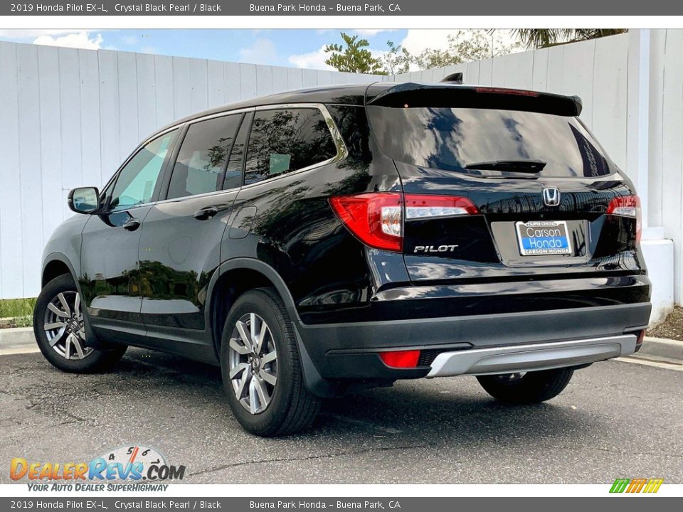 2019 Honda Pilot EX-L Crystal Black Pearl / Black Photo #10