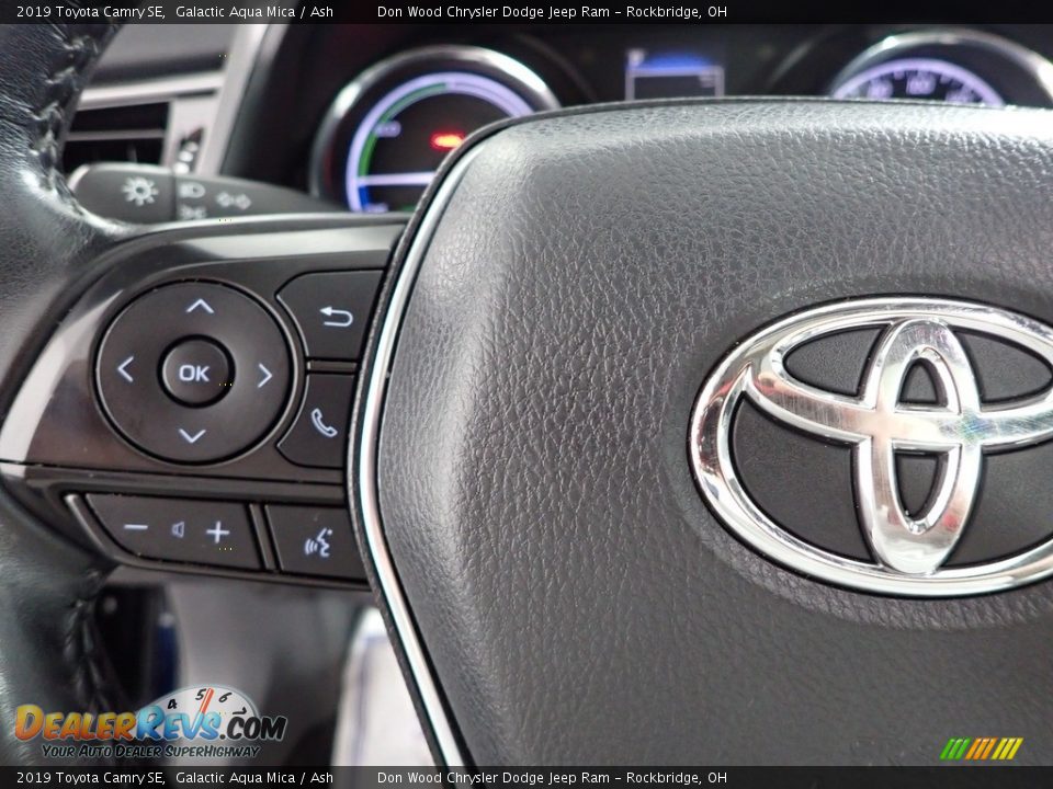 2019 Toyota Camry SE Galactic Aqua Mica / Ash Photo #17