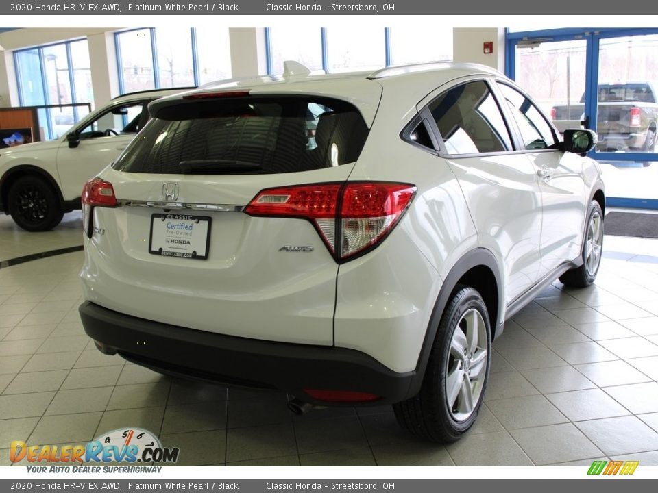 2020 Honda HR-V EX AWD Platinum White Pearl / Black Photo #8