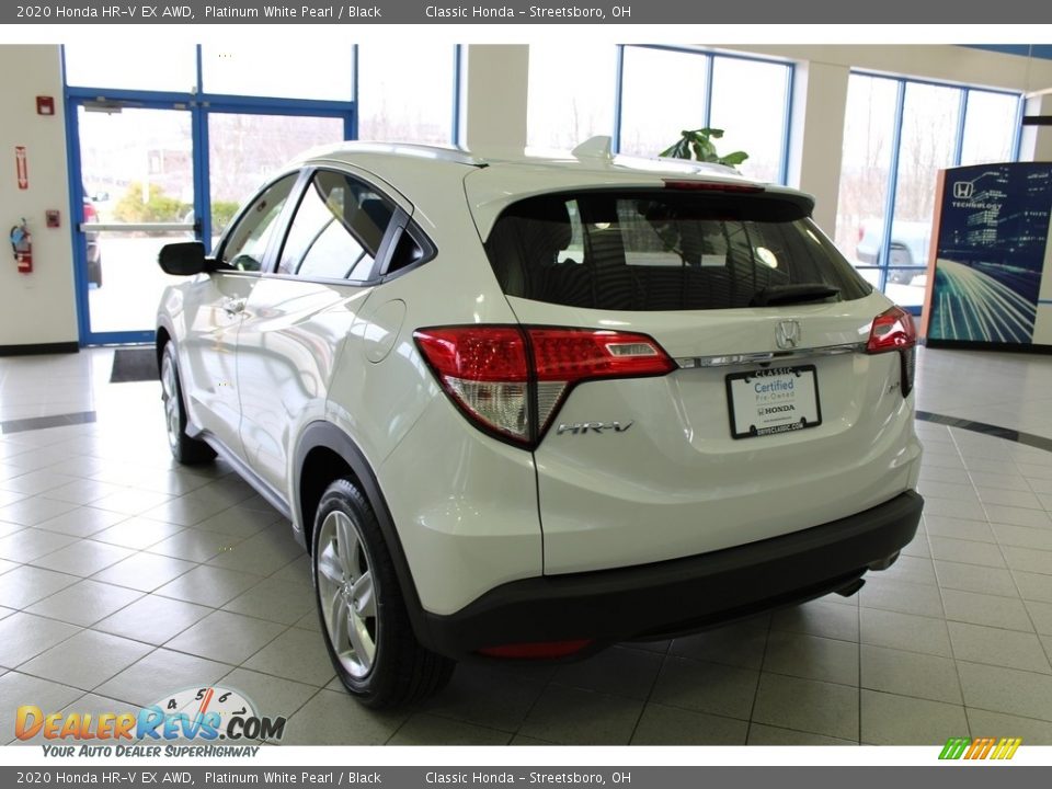 2020 Honda HR-V EX AWD Platinum White Pearl / Black Photo #10