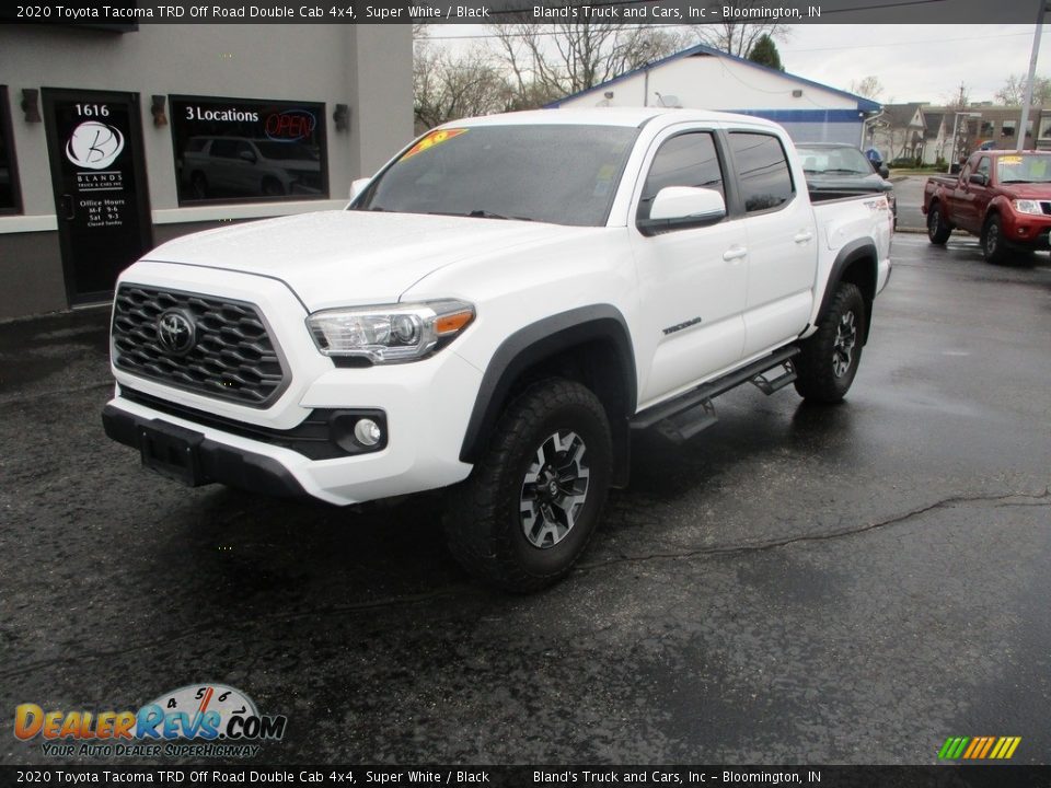 2020 Toyota Tacoma TRD Off Road Double Cab 4x4 Super White / Black Photo #2