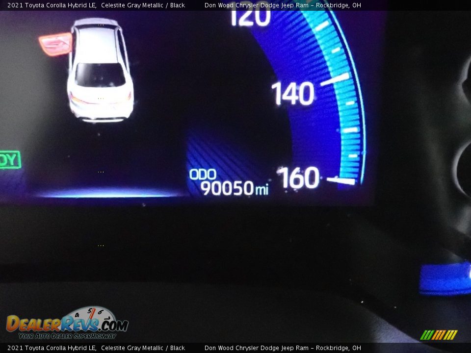 2021 Toyota Corolla Hybrid LE Celestite Gray Metallic / Black Photo #30