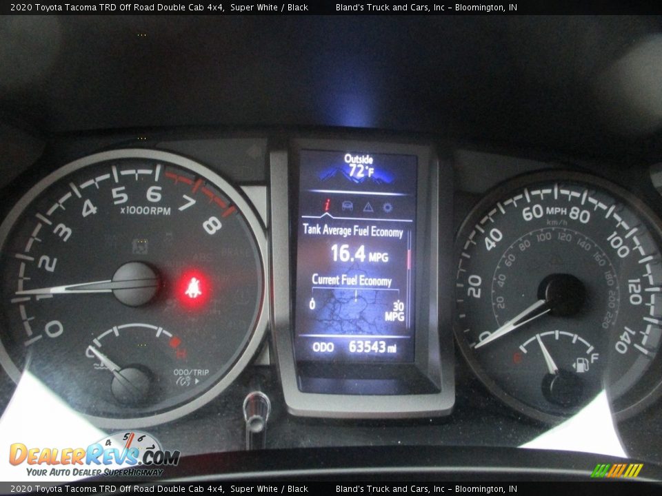 2020 Toyota Tacoma TRD Off Road Double Cab 4x4 Gauges Photo #13