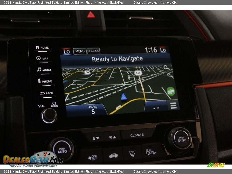 Navigation of 2021 Honda Civic Type R Limited Edition Photo #11