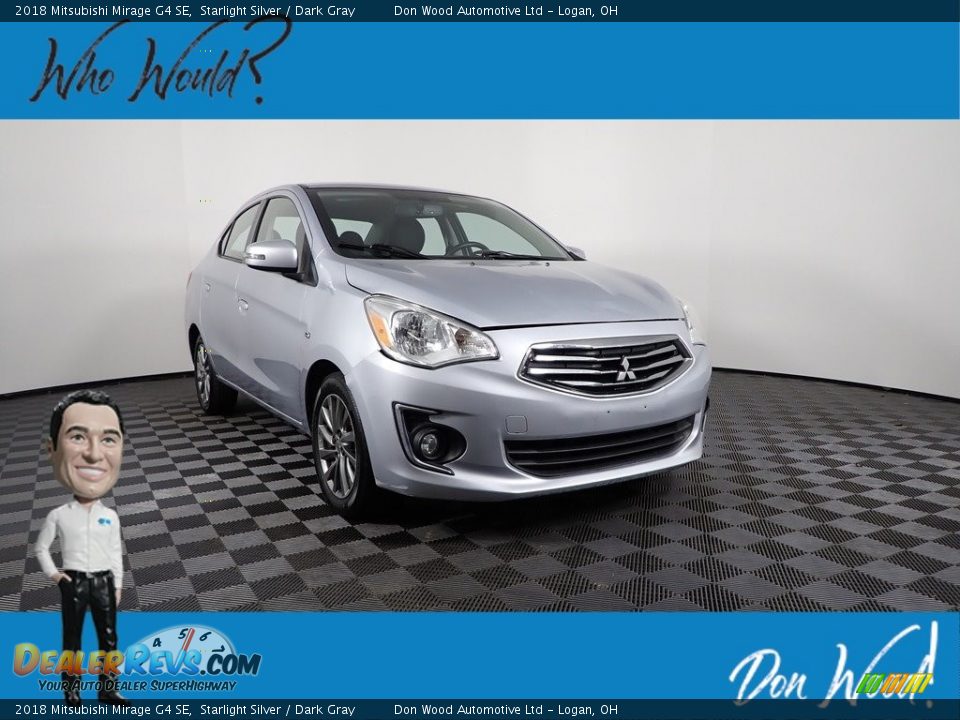 2018 Mitsubishi Mirage G4 SE Starlight Silver / Dark Gray Photo #1