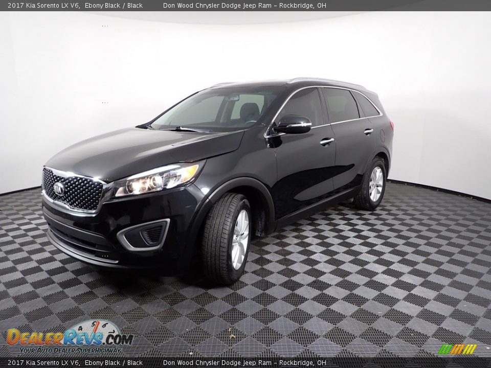 2017 Kia Sorento LX V6 Ebony Black / Black Photo #5