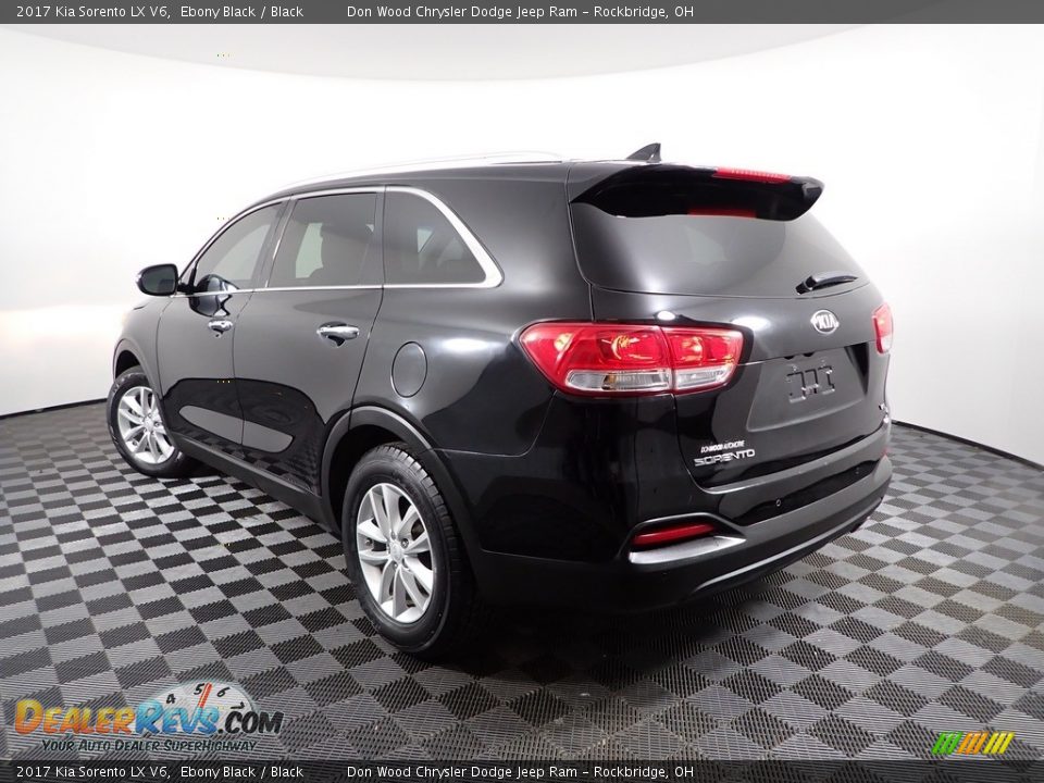 2017 Kia Sorento LX V6 Ebony Black / Black Photo #6