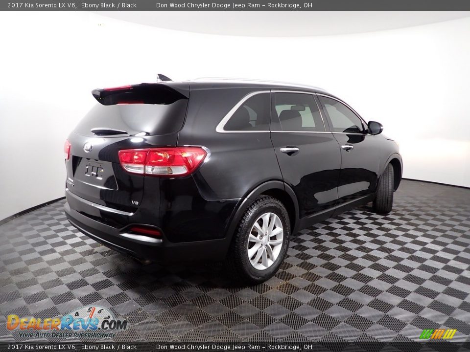 2017 Kia Sorento LX V6 Ebony Black / Black Photo #8