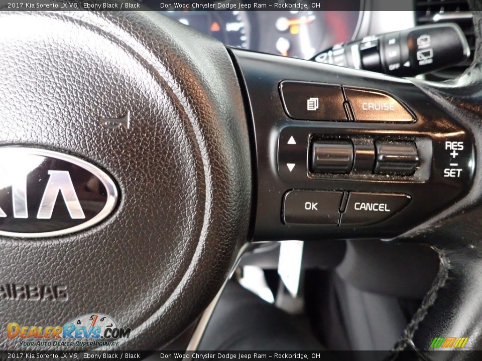 2017 Kia Sorento LX V6 Ebony Black / Black Photo #15