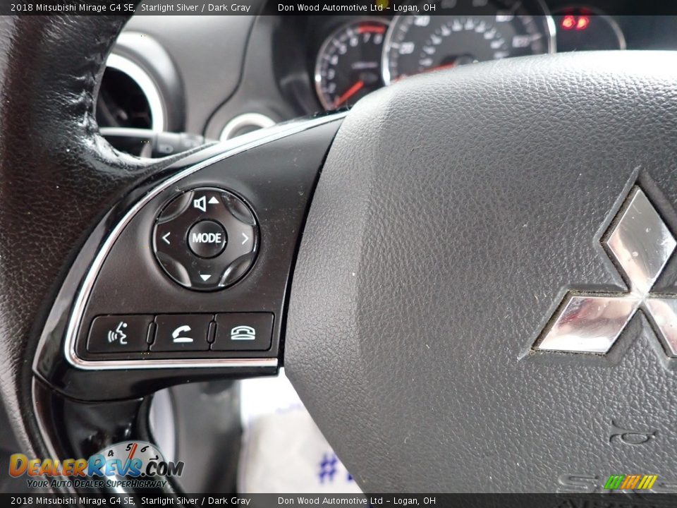 2018 Mitsubishi Mirage G4 SE Starlight Silver / Dark Gray Photo #16