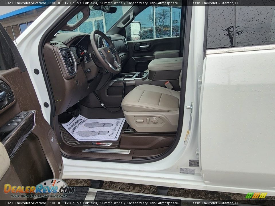 2023 Chevrolet Silverado 2500HD LTZ Double Cab 4x4 Summit White / Gideon/Very Dark Atmosphere Photo #8