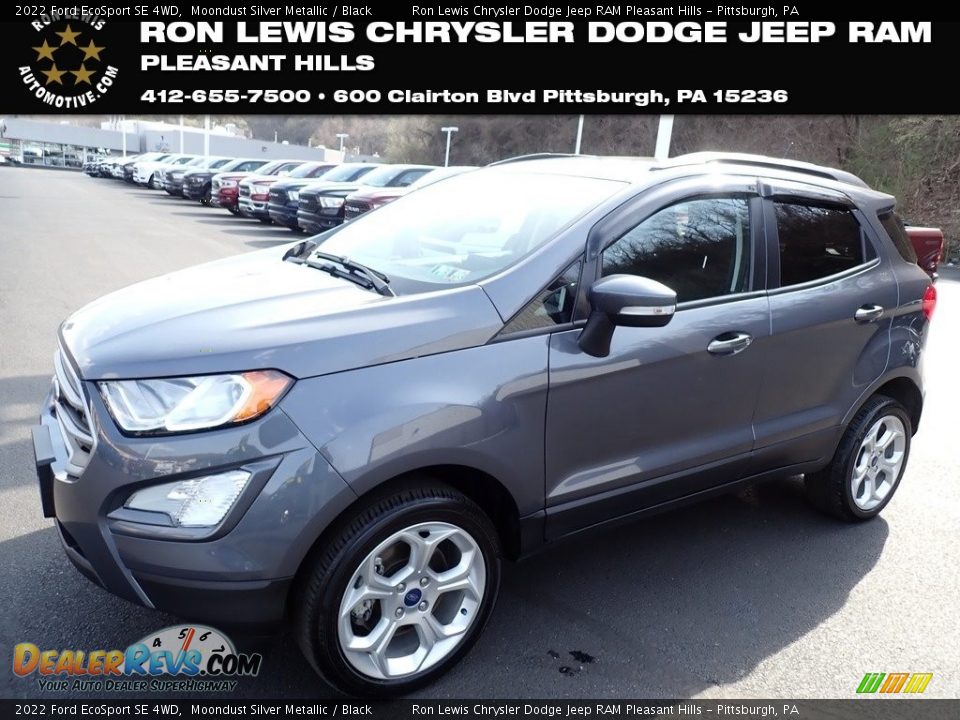 2022 Ford EcoSport SE 4WD Moondust Silver Metallic / Black Photo #1