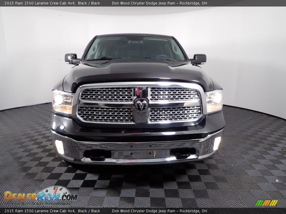 2015 Ram 1500 Laramie Crew Cab 4x4 Black / Black Photo #7