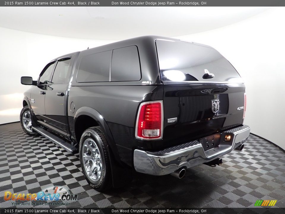 2015 Ram 1500 Laramie Crew Cab 4x4 Black / Black Photo #9