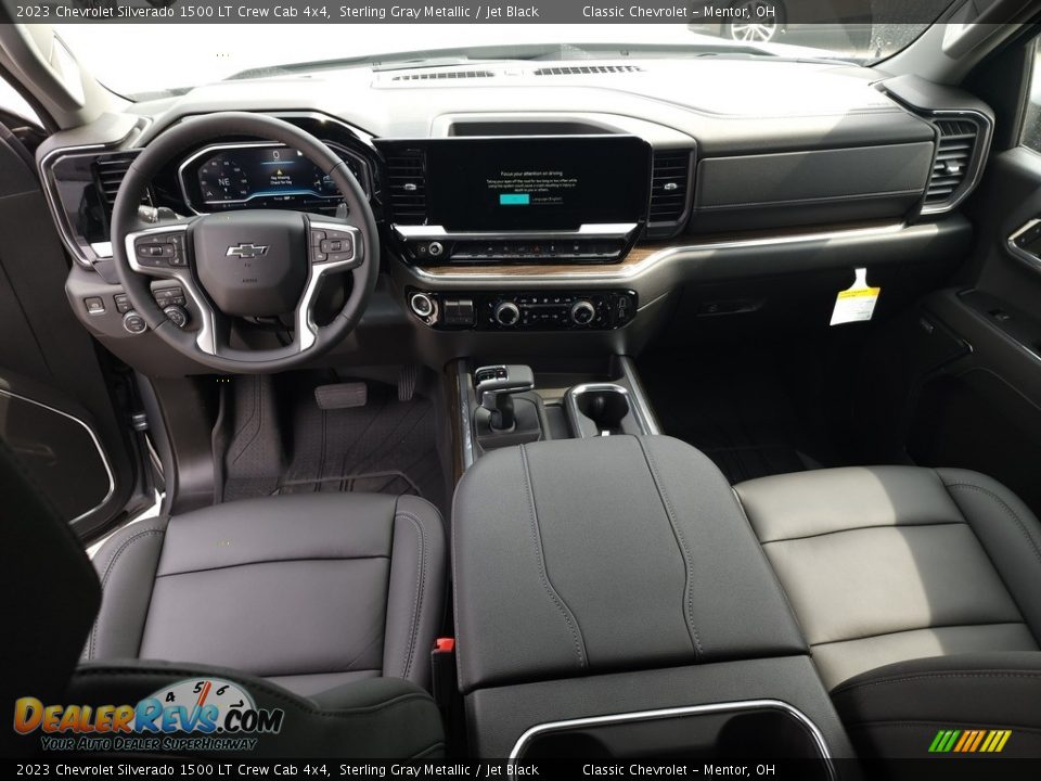 Jet Black Interior - 2023 Chevrolet Silverado 1500 LT Crew Cab 4x4 Photo #3