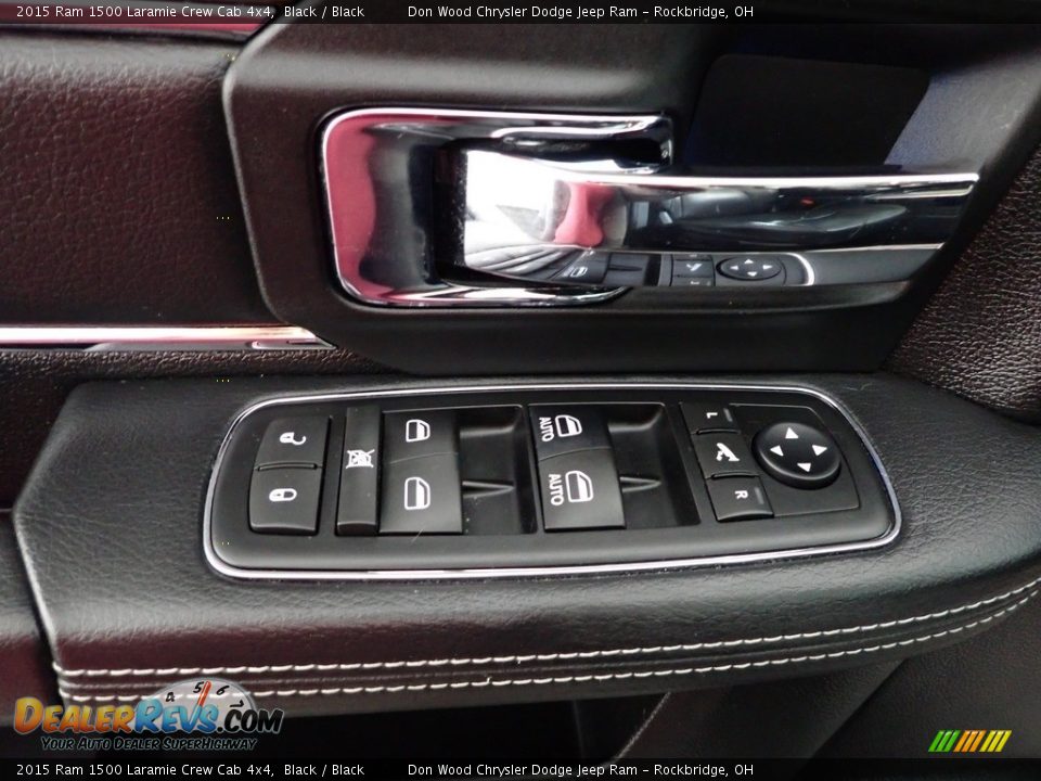 2015 Ram 1500 Laramie Crew Cab 4x4 Black / Black Photo #15