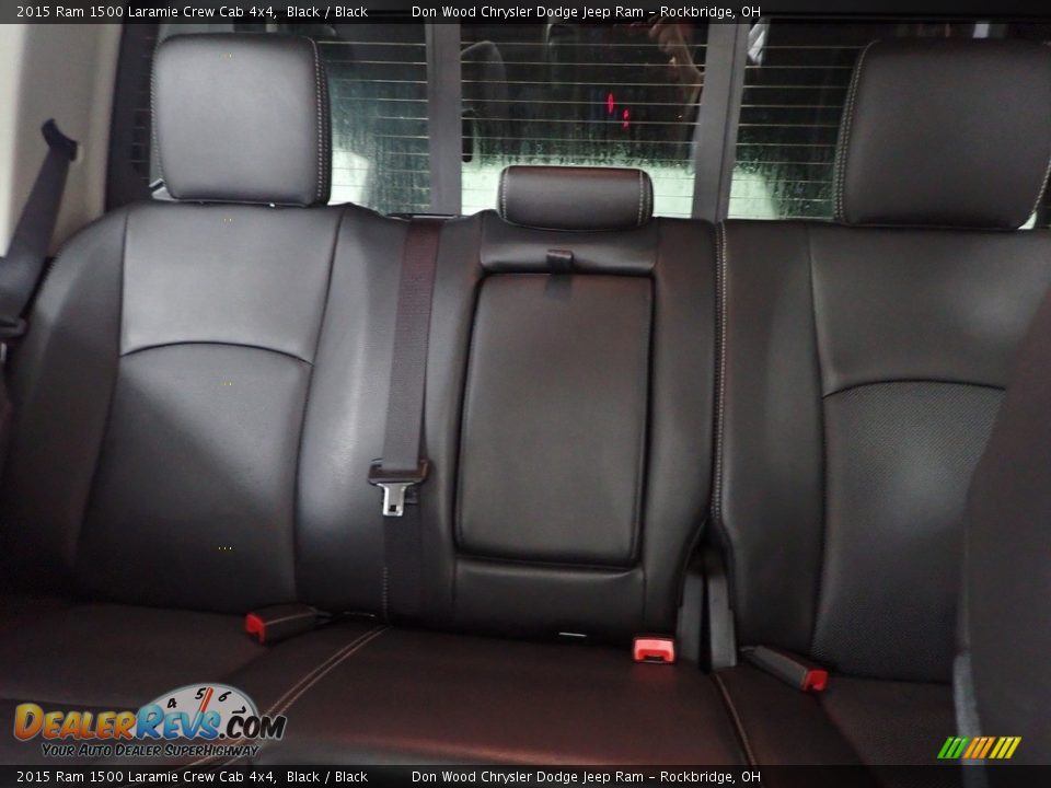 2015 Ram 1500 Laramie Crew Cab 4x4 Black / Black Photo #25