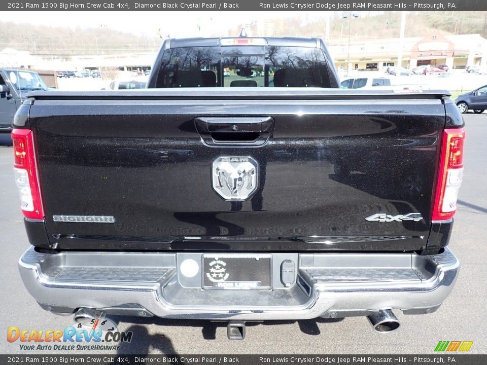 2021 Ram 1500 Big Horn Crew Cab 4x4 Diamond Black Crystal Pearl / Black Photo #4