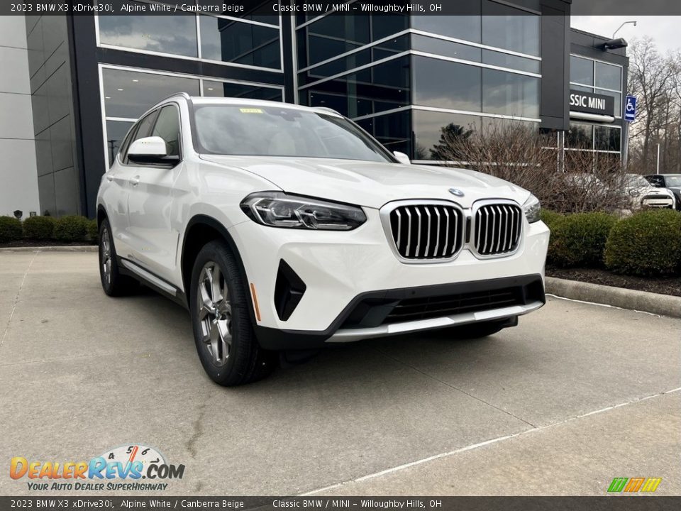 2023 BMW X3 xDrive30i Alpine White / Canberra Beige Photo #1