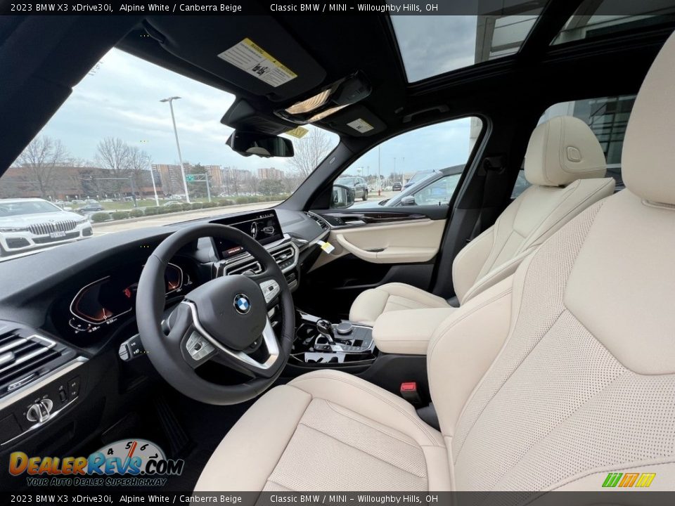 2023 BMW X3 xDrive30i Alpine White / Canberra Beige Photo #8