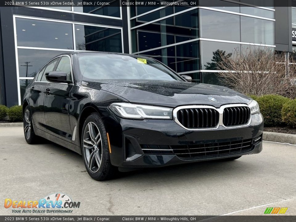 2023 BMW 5 Series 530i xDrive Sedan Jet Black / Cognac Photo #1