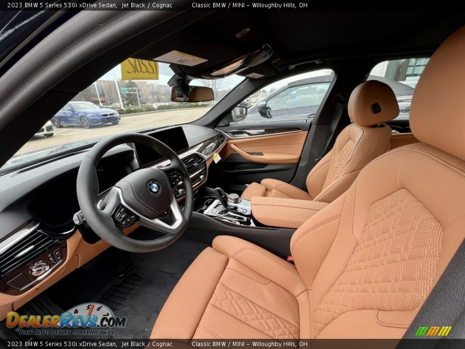 2023 BMW 5 Series 530i xDrive Sedan Jet Black / Cognac Photo #7